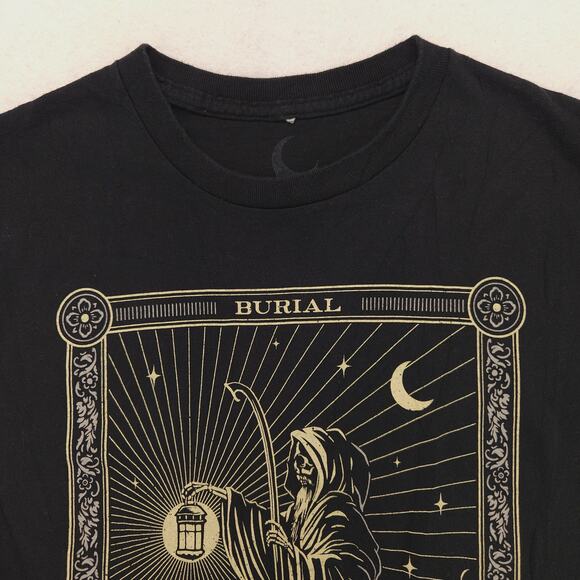 Burial Other - Burial Tarot Card The Hermit Graphic Crew Neck T Shirt Mens Size M Black